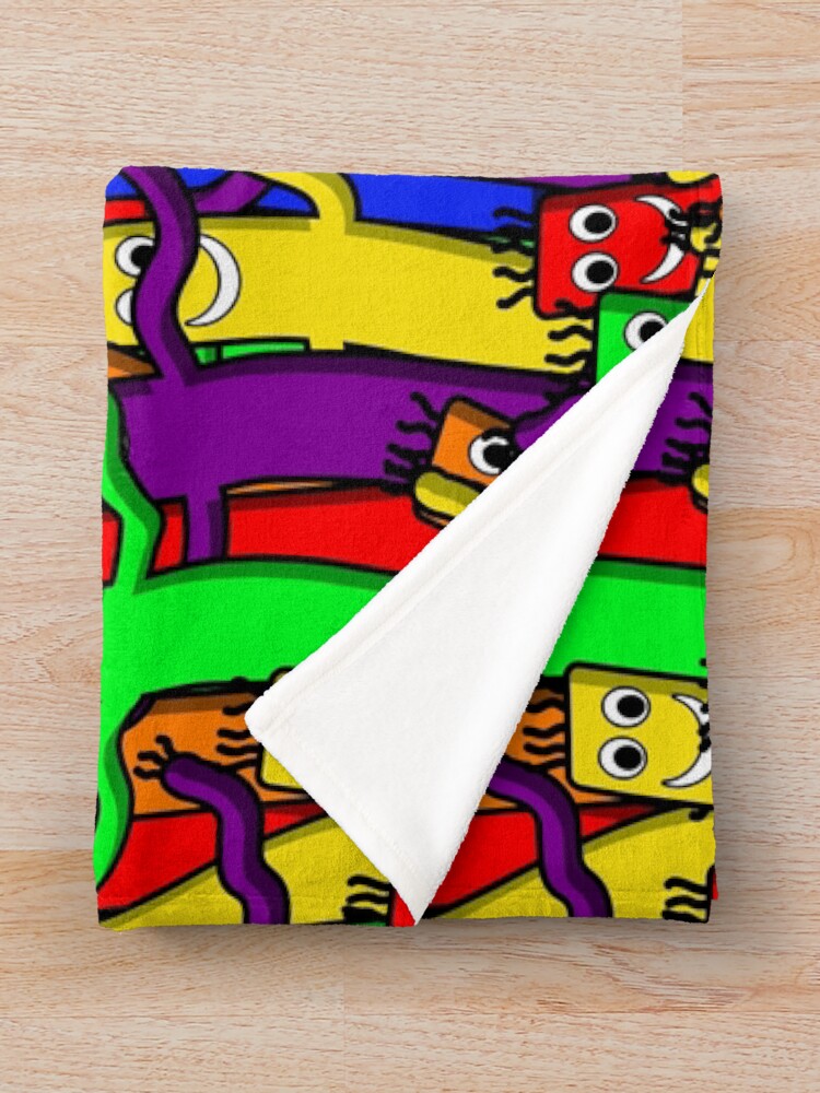 Alternate view of wacky inflatable arm flailing tube man Throw Blanket