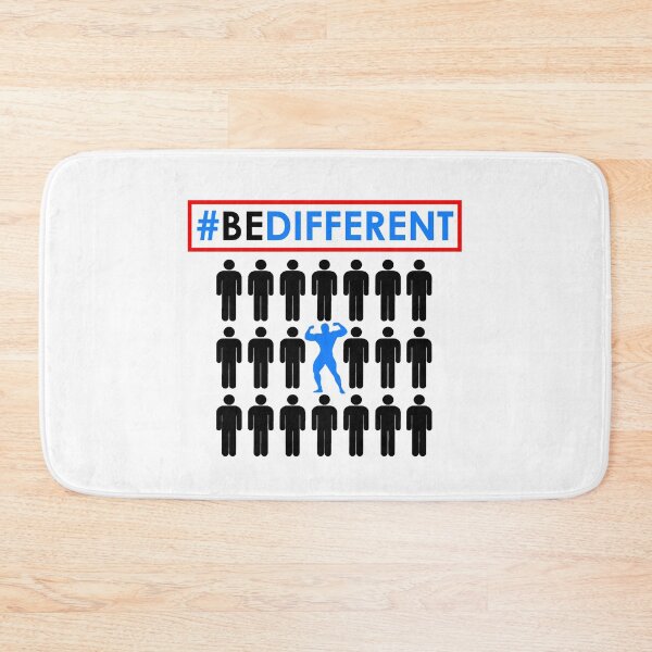 Item preview, #BE DIFFERENT Men Bodybuilding Fitness and weight training Unique & inspiring designed and sold by urban-design.