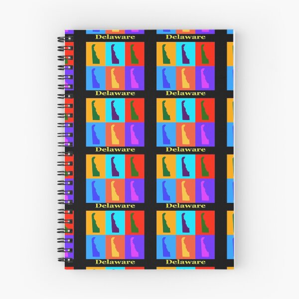 Item preview, Colorful Delaware State Pop Art Map designed and sold by KWJphotoart.