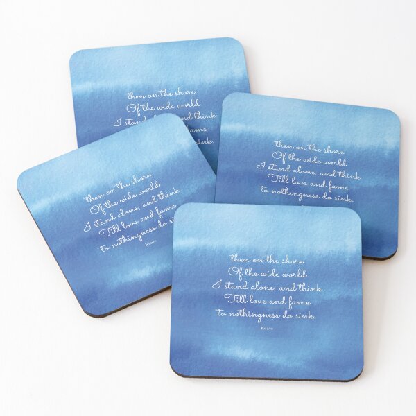 Item preview, then on the shore of the wide world I stand alone - Keats designed and sold by StudioCitrine.