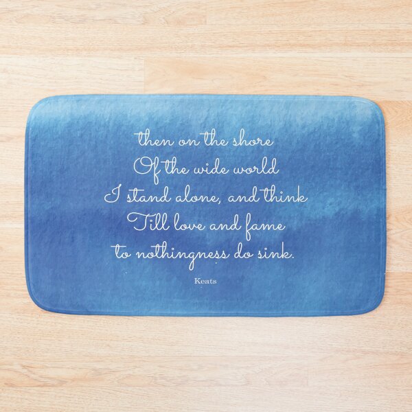 Item preview, then on the shore of the wide world I stand alone - Keats designed and sold by StudioCitrine.