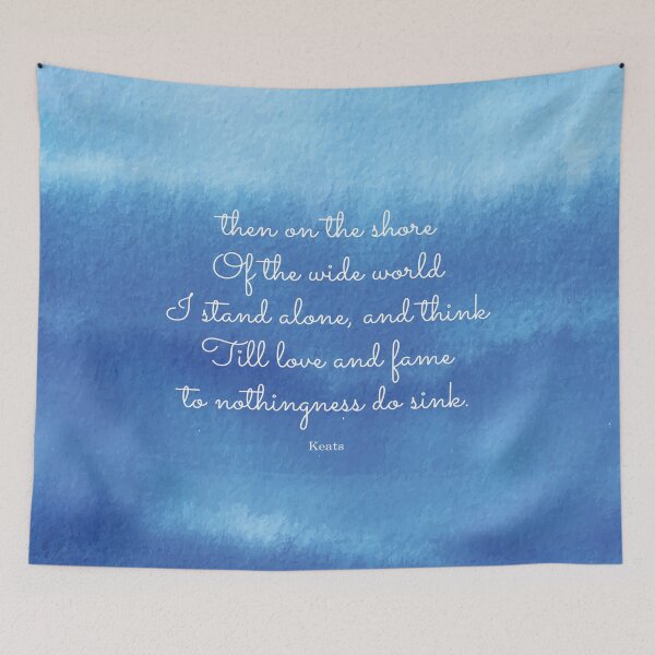 Item preview, then on the shore of the wide world I stand alone - Keats designed and sold by StudioCitrine.
