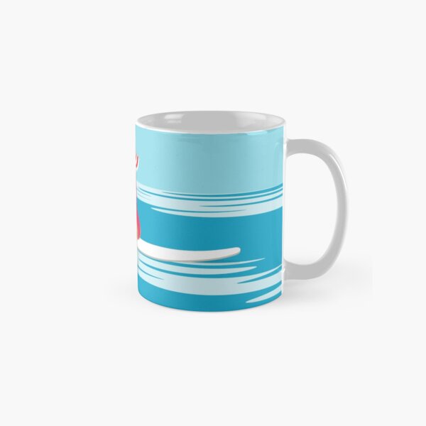Solo surfing woman Classic Mug