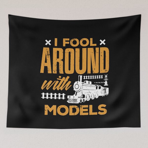 Item preview, Train Lover Gift I Fool Around With Models  designed and sold by Piperblue28.