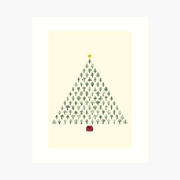 Aperçu de l'œuvre Christmas Treeangle (version légère) créée et vendue par littleclyde.