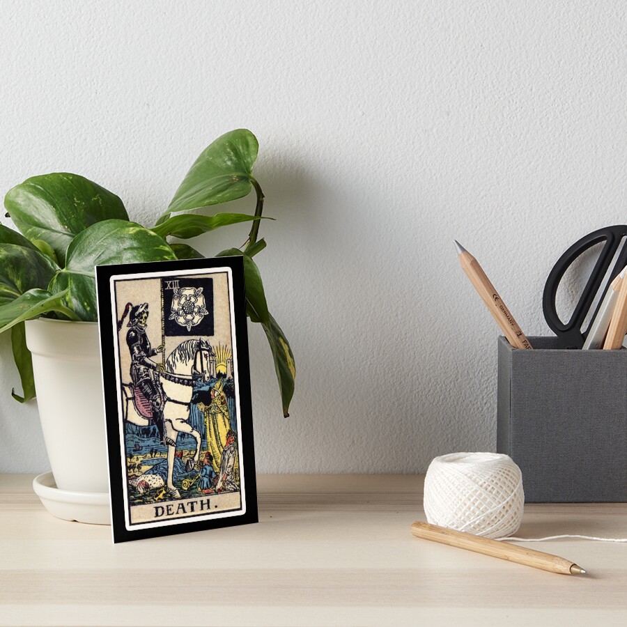 "XII. Death Tarot Card" Art Board Print by wildtribe Redbubble