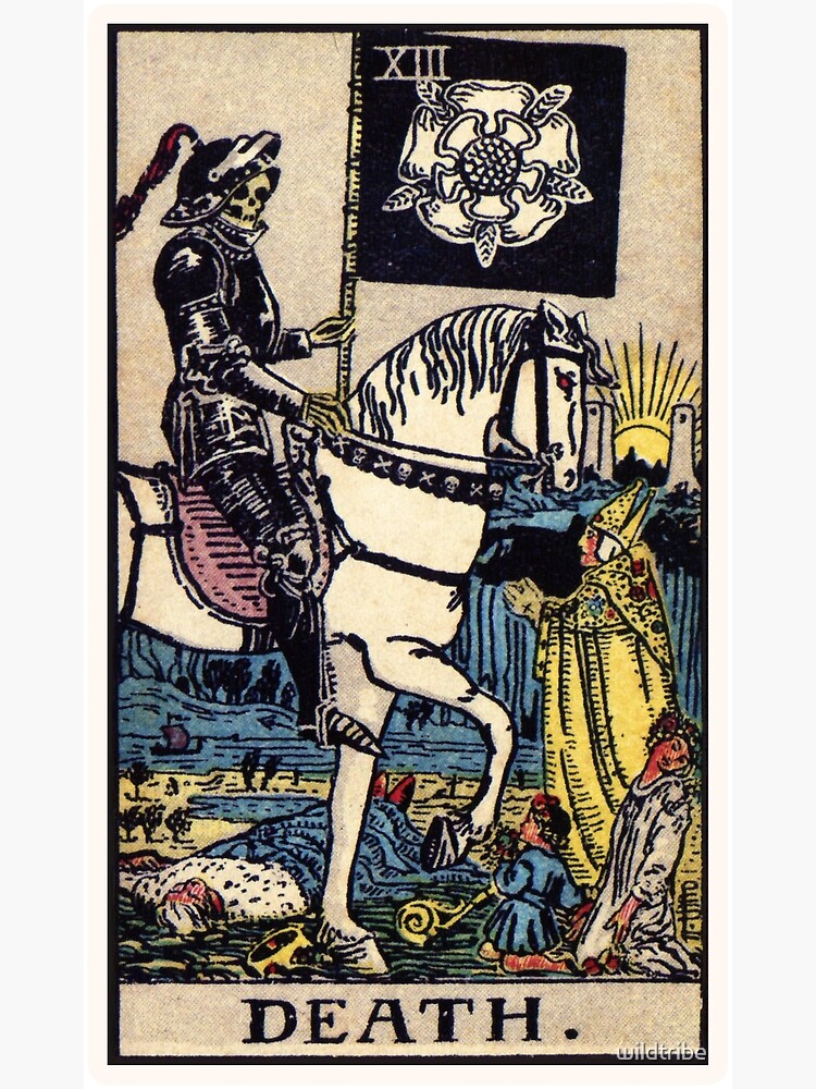 "XII. Death Tarot Card" Poster for Sale by wildtribe Redbubble