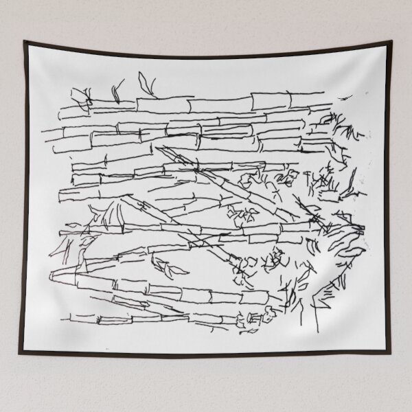 Item preview, Bethany Beach Bamboo Line Drawing  designed and sold by Mark Jesus-Allen.