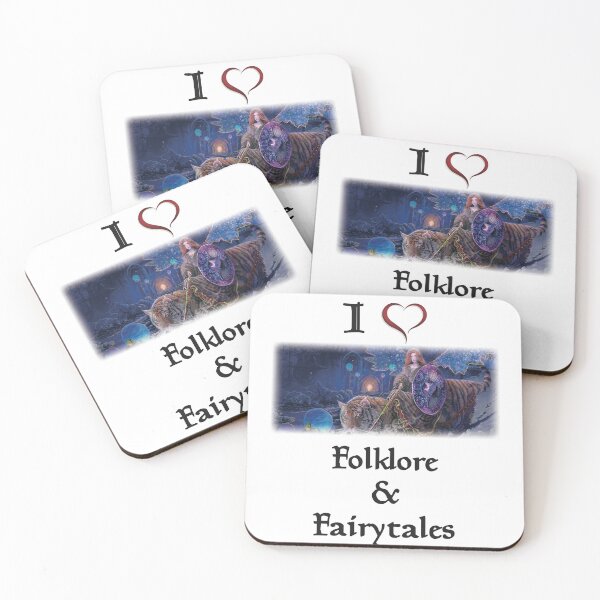 Item preview, I LOVE FOLKLORE AND FAIRY TALES (Black text) designed and sold by johndhalsted.