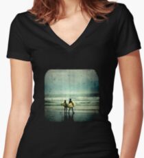 Surfer Dudes - TTV Women's Fitted V-Neck T-Shirt