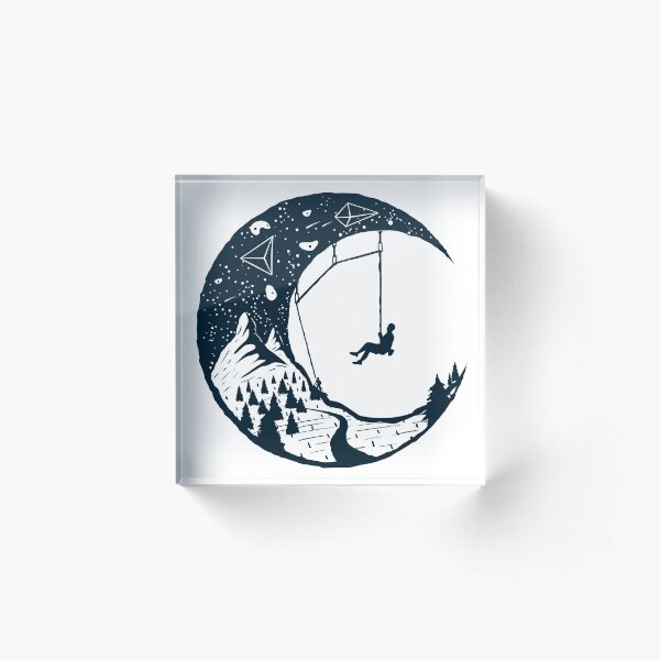 Climber's Sky | Climbing Acrylic Block
