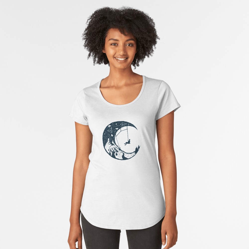 Aperçu de l'œuvre T-shirt premium échancré créée et vendue par Designwith8.