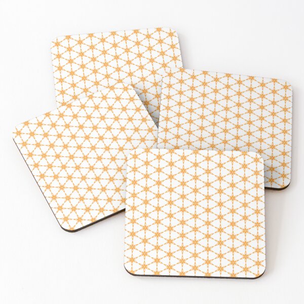 Item preview, StarFlower Pattern glow orange designed and sold by Saskia Beeldman.