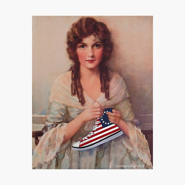 Betsy Ross with Sneaker Photographic Print
