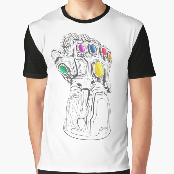Nano Gauntlet White Graphic T-Shirt