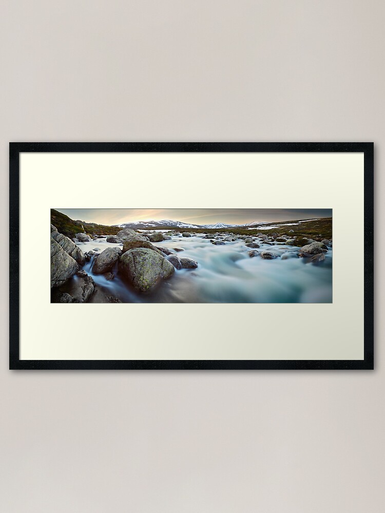 Alternate view of Snowy River Sunset, Mt Kosciuszko, New South Wales, Australia Framed Art Print