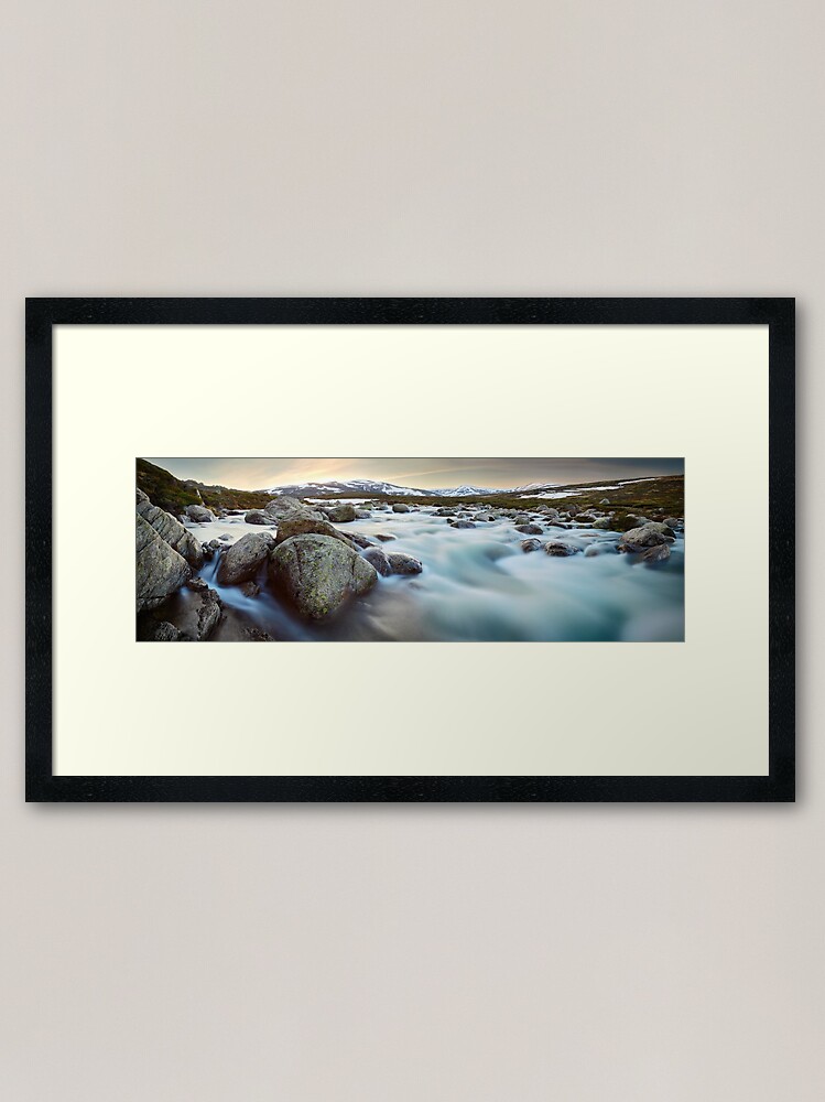 Alternate view of Snowy River Sunset, Mt Kosciuszko, New South Wales, Australia Framed Art Print