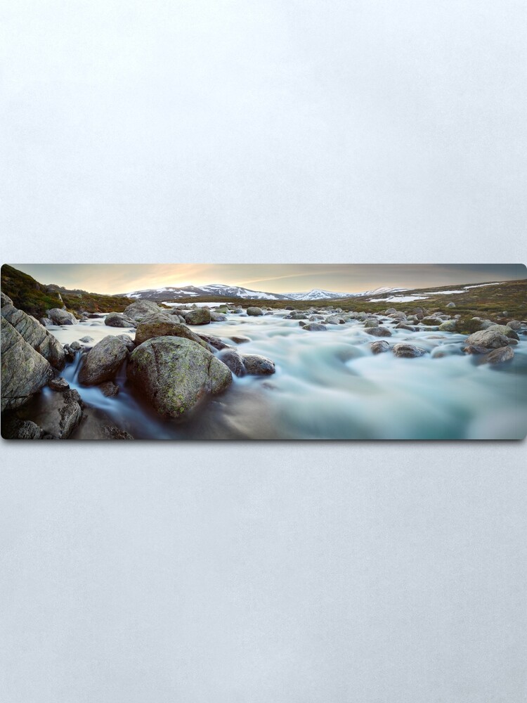 Alternate view of Snowy River Sunset, Mt Kosciuszko, New South Wales, Australia Metal Print