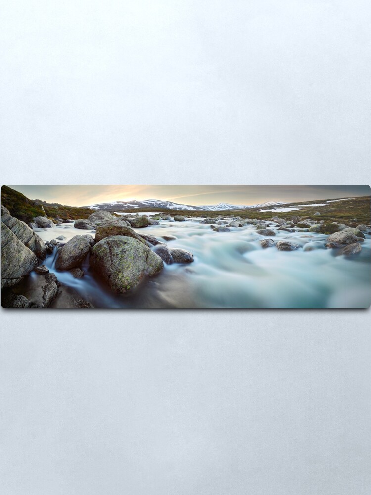 Alternate view of Snowy River Sunset, Mt Kosciuszko, New South Wales, Australia Metal Print