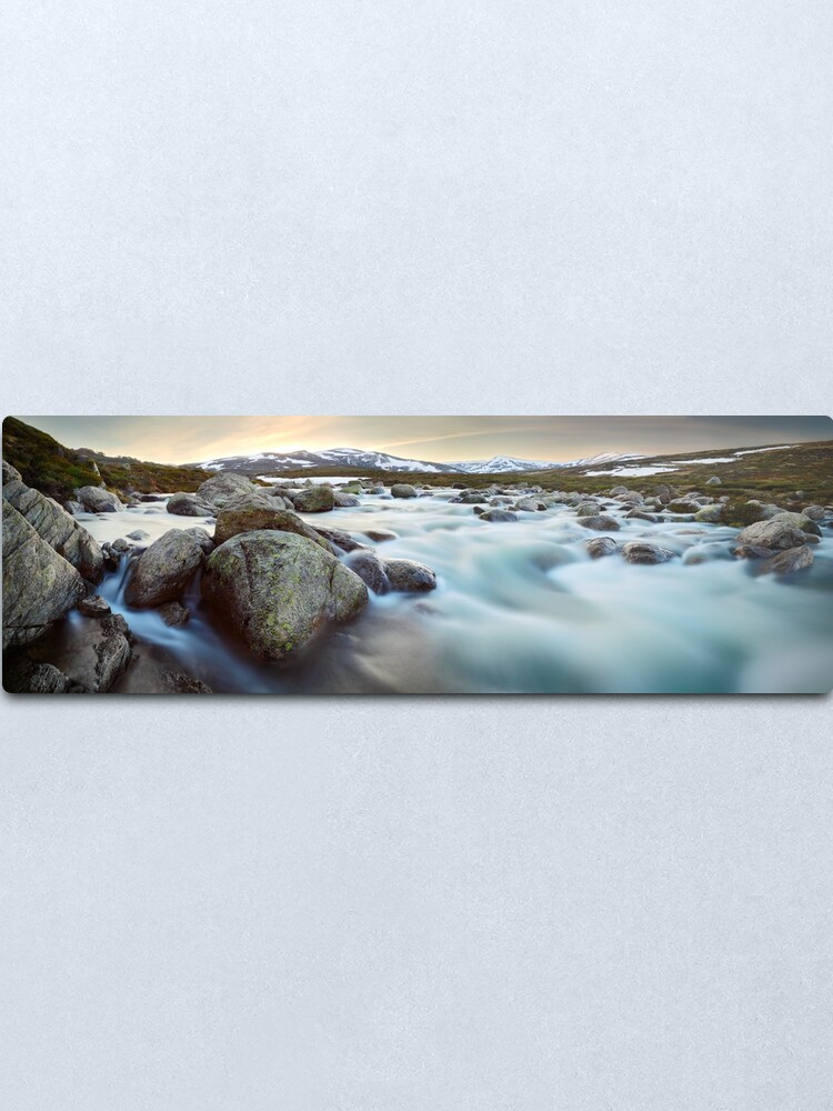 Alternate view of Snowy River Sunset, Mt Kosciuszko, New South Wales, Australia Metal Print