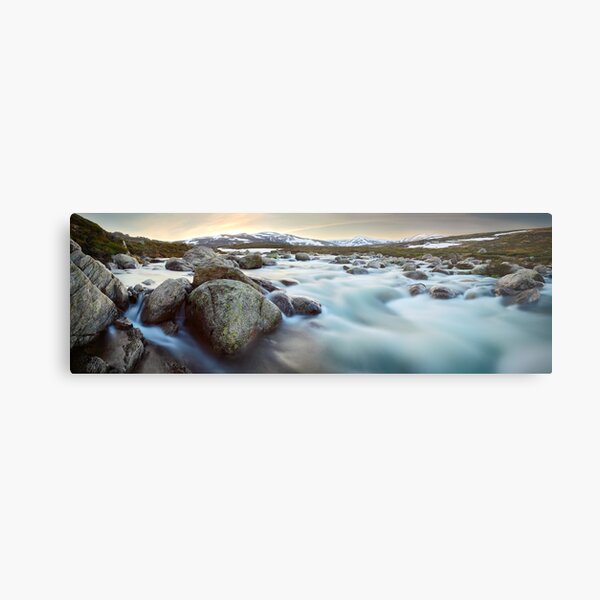 Snowy River Sunset, Mt Kosciuszko, New South Wales, Australia Metal Print