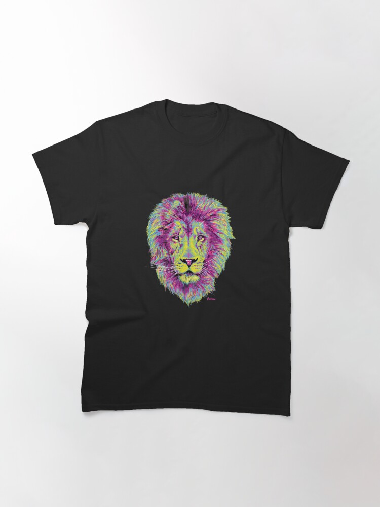 Thumbnail 3 of 7, Classic T-Shirt, Lion designed and sold by Goldskee.