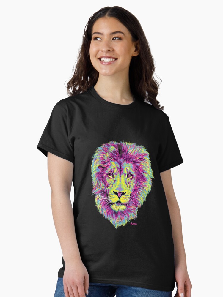 Thumbnail 2 of 7, Classic T-Shirt, Lion designed and sold by Goldskee.