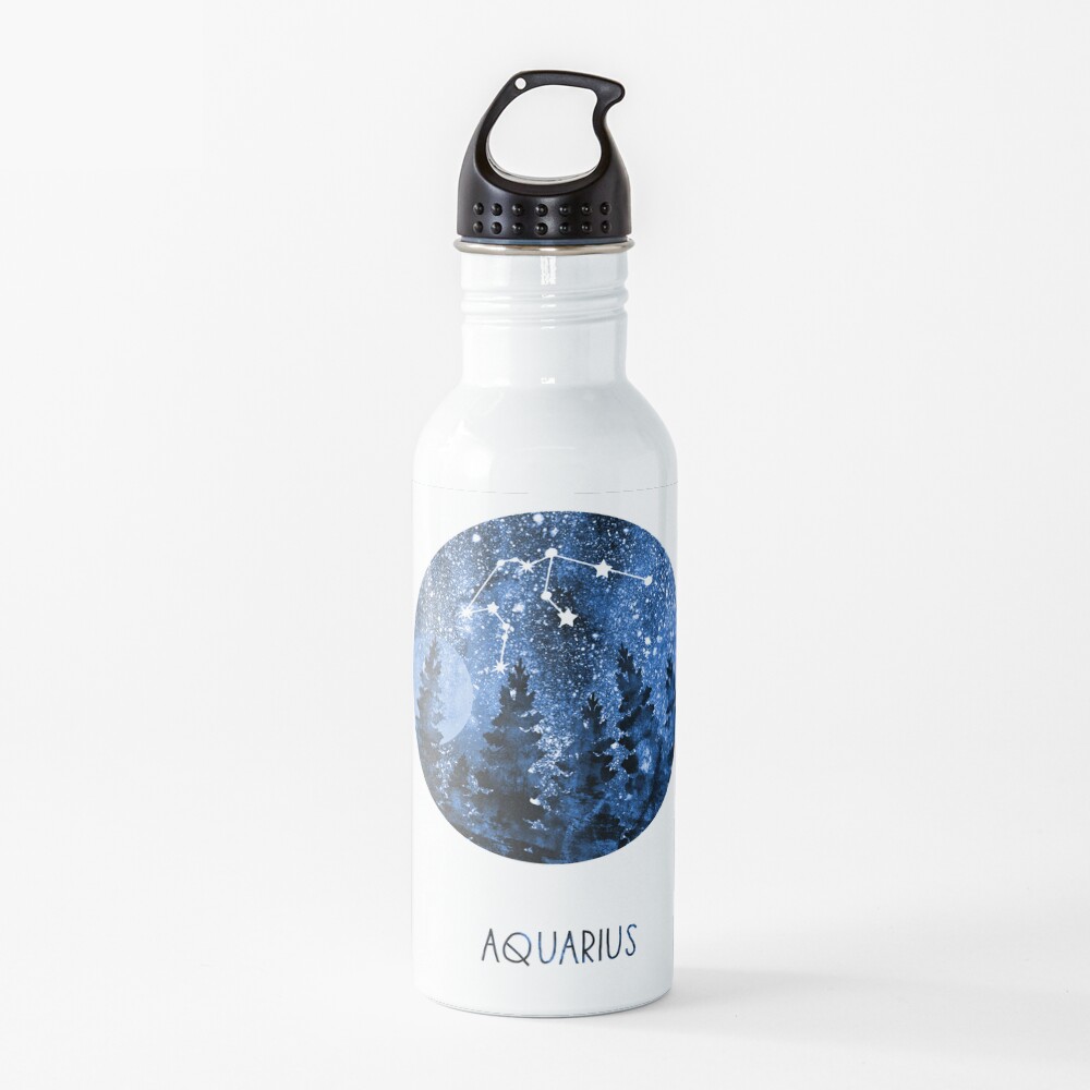 "Aquarius Constellation, Aquarius Zodiac, Aquarius " Water Bottle for