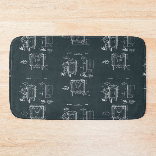 Item preview, Gift For Drummer - Drum Set Patent Chalkboard designed and sold by MadebyDesign.
