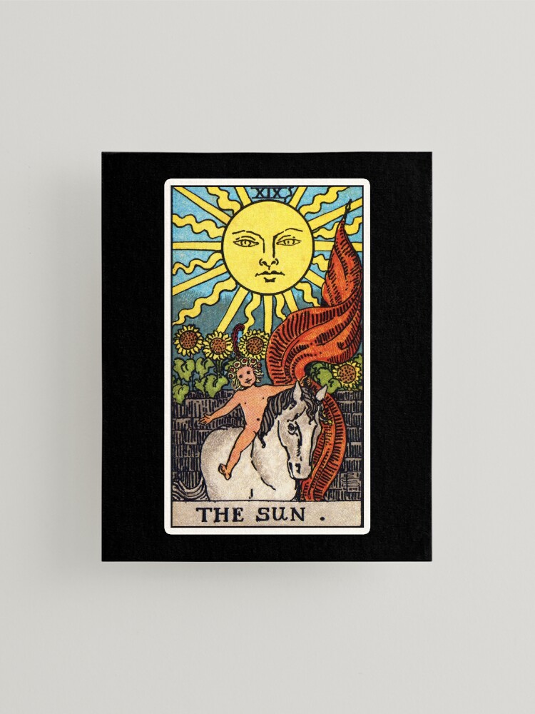 XIX. The Sun Tarot Card Sticker for Sale by wildtribe