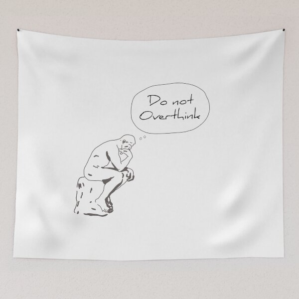 Item preview, Thinker thinking too much designed and sold by NeonCrabStudio.