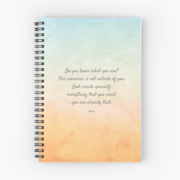 Item preview, 'Do You Know What You Are?' Beautiful Quote by Rumi designed and sold by StudioCitrine.