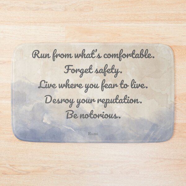 Item preview, Forget safety. Live where you fear to live. - Rumi designed and sold by StudioCitrine.