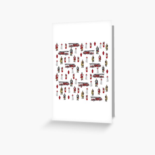 Fire Fighter Mix Greeting Card