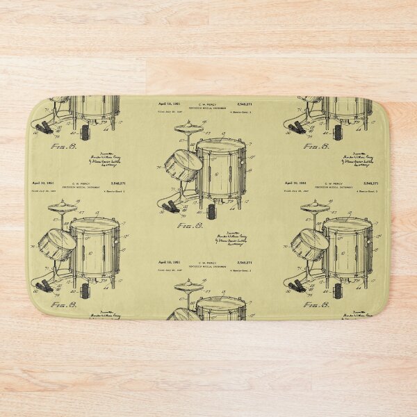 Item preview, Drum Kit Patent Image 1951 designed and sold by MadebyDesign.