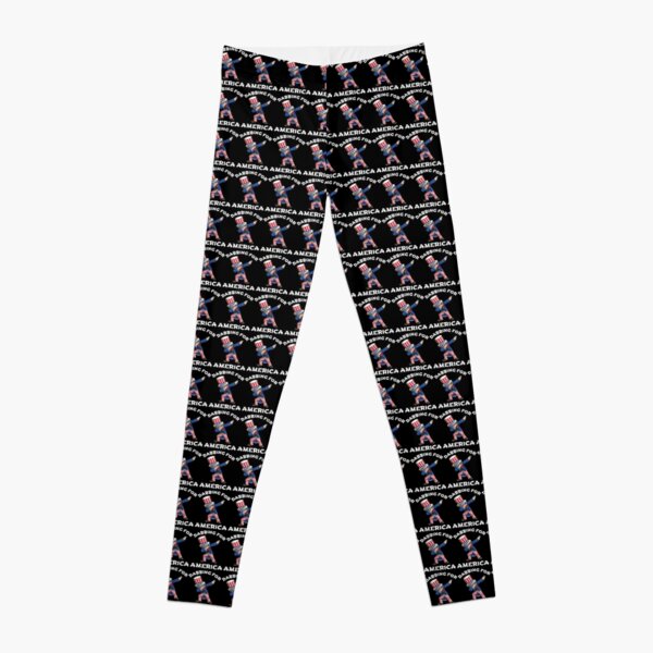 Black and White Flag Leggings