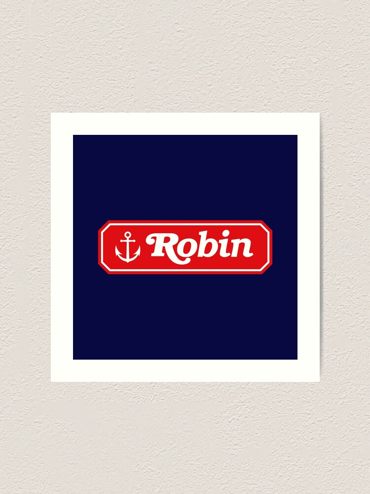 "Robin Scoops Ahoy Name Tag" Art Print for Sale by lexipej Redbubble