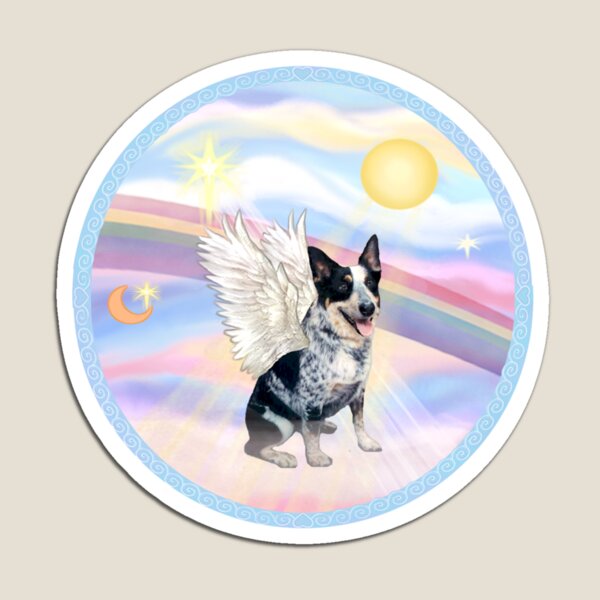 Australian Cattle Dog Angel in Heavens Clouds Magnet