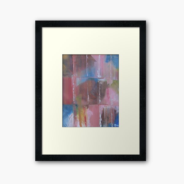 Abstract in Pink Framed Art Print