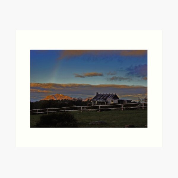 Item preview, Rainbow over the hut designed and sold by jessfleming.