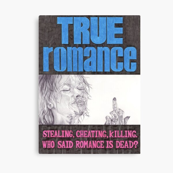 Item preview, TRUE ROMANCE hand drawn movie poster in pencil designed and sold by theexiledelite.