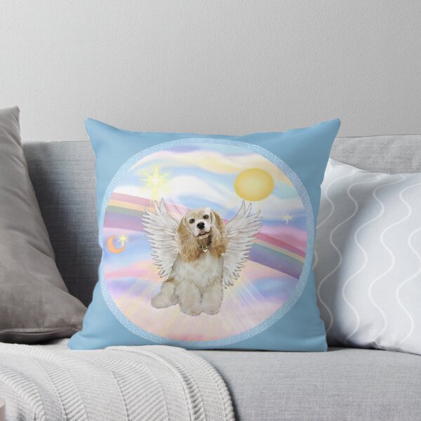 Item preview, Cocker Spaniel (buff) Angel in Heavens Clouds  designed and sold by JeanBFitzgerald.