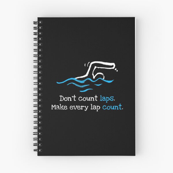 Item preview, Don't Count Every Lap Swimming Funny Triathlon print designed and sold by blive.