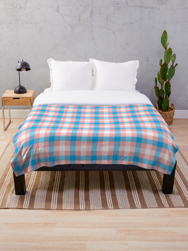TARTAN DESIGN SOFT FLEECE BLANKET COVER THROW OVER BLANKET BED SOFA