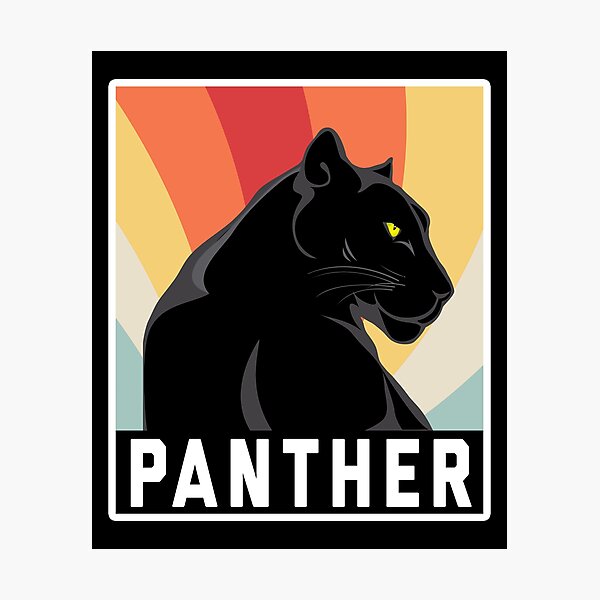 black panther blue eyes Photographic Print by conection