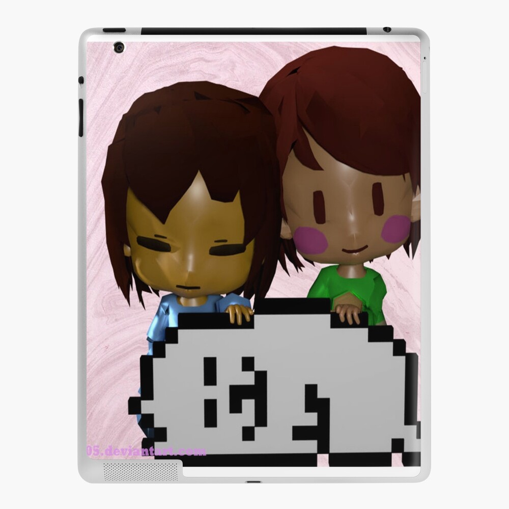 Undertale Frisk Chara And Annoying Dog Ipad Case Skin By Jazzsart Redbubble