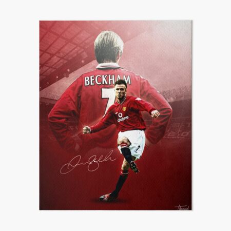 ENGLAND DAVID BECKHAM FOOTBALL PHOTO PRINT ON FRAMED CANVAS WALL ART