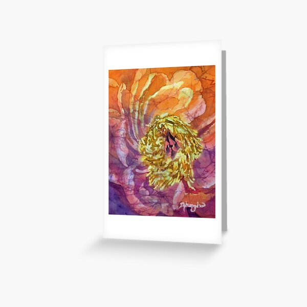 Peony in Joy 1 Greeting Card