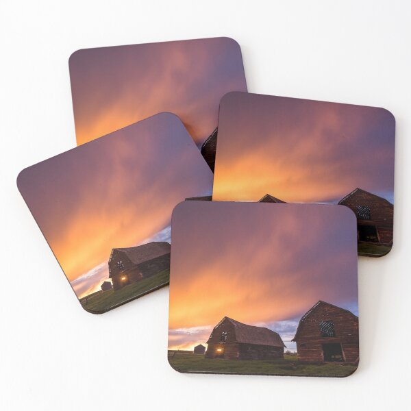 Item preview, Twin Barns at sunset designed and sold by Sheri Skocdopole.