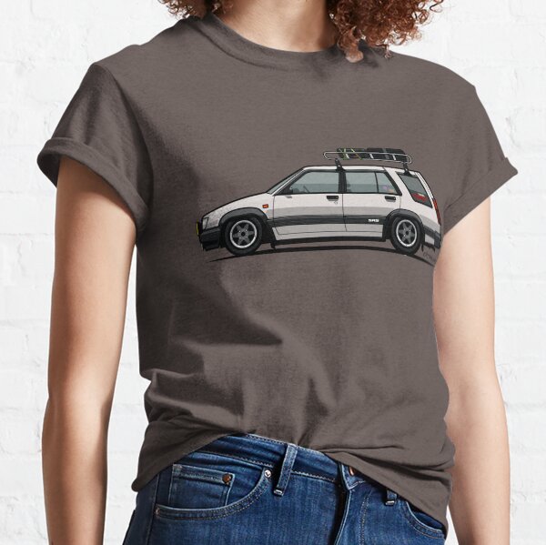 Toyota Tercel SR5 4WD Slammed Wagon AL25 white Classic T-Shirt